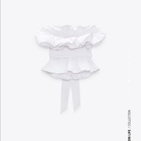 LAST ONE!! NWT Zara Voluminous Poplin Top - Picture 7 of 11